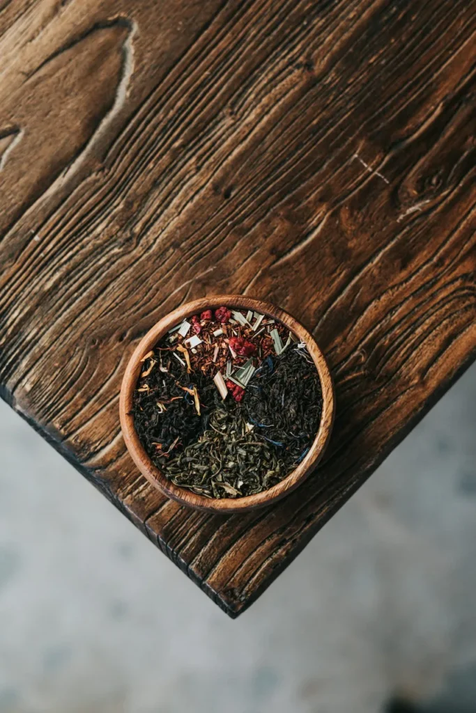 Compass on wood as a visual symbol for Chinese medicine